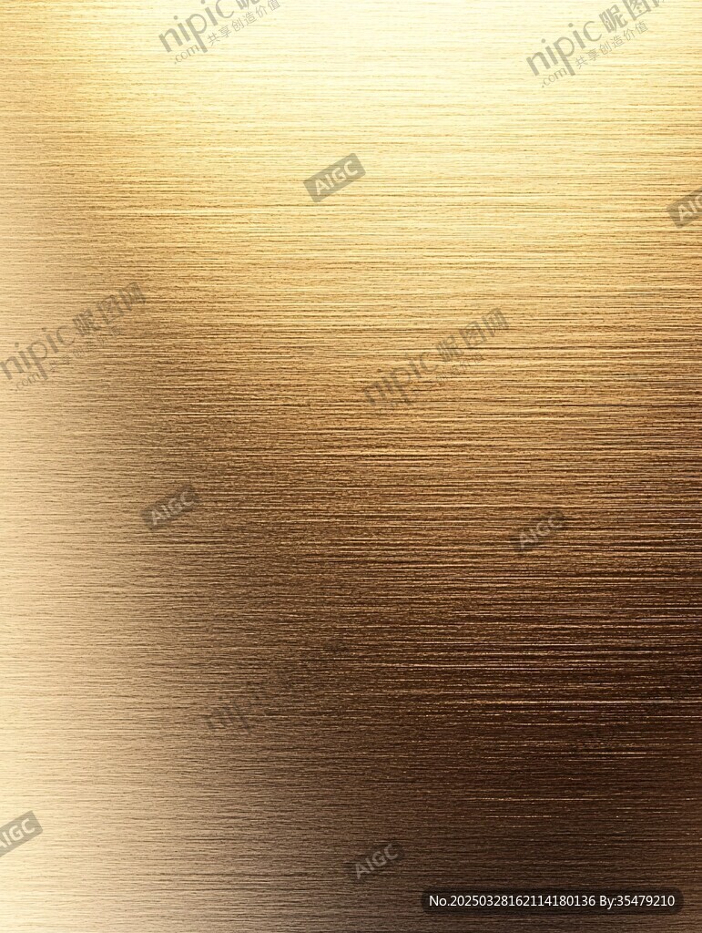 金色拉丝金属质感背景