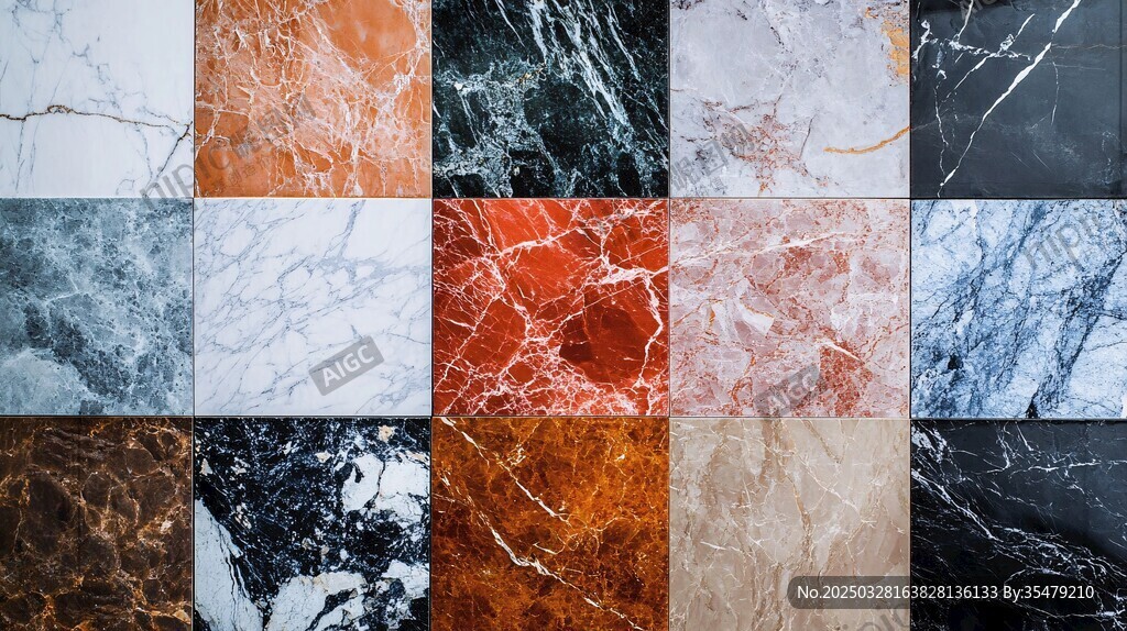 多样大理石纹理展示