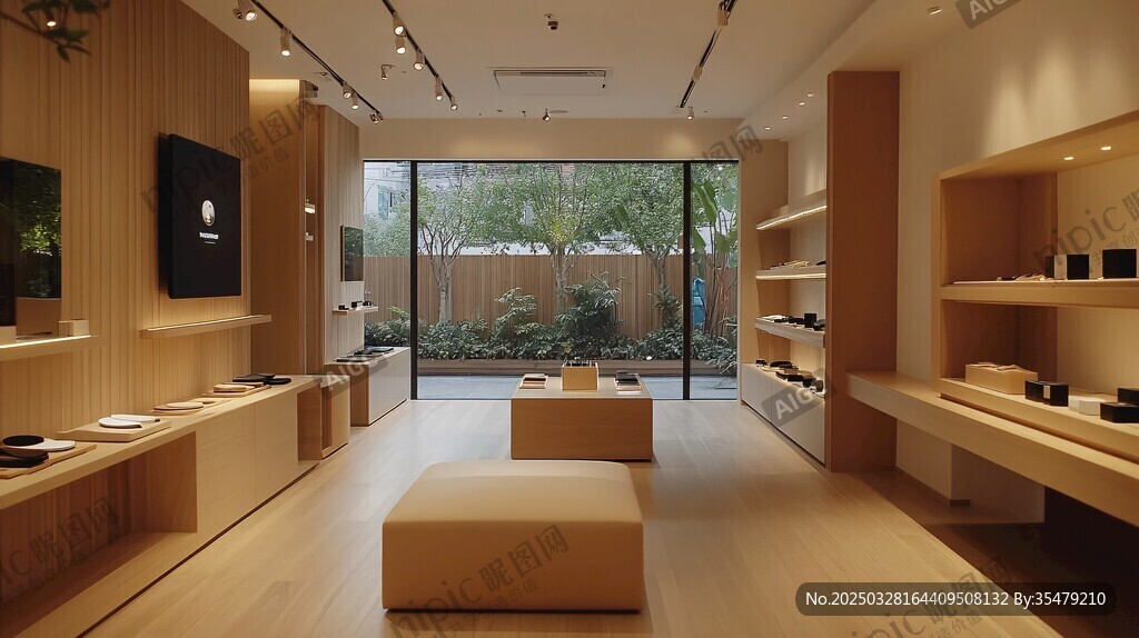 简约风电子产品展示空间