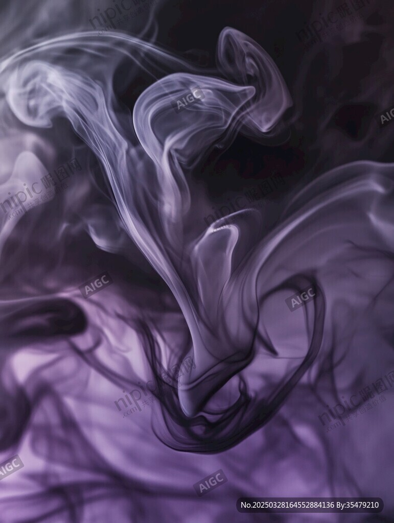 紫色梦幻烟雾艺术景象