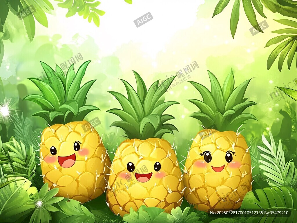 三个可爱菠萝的丛林奇遇