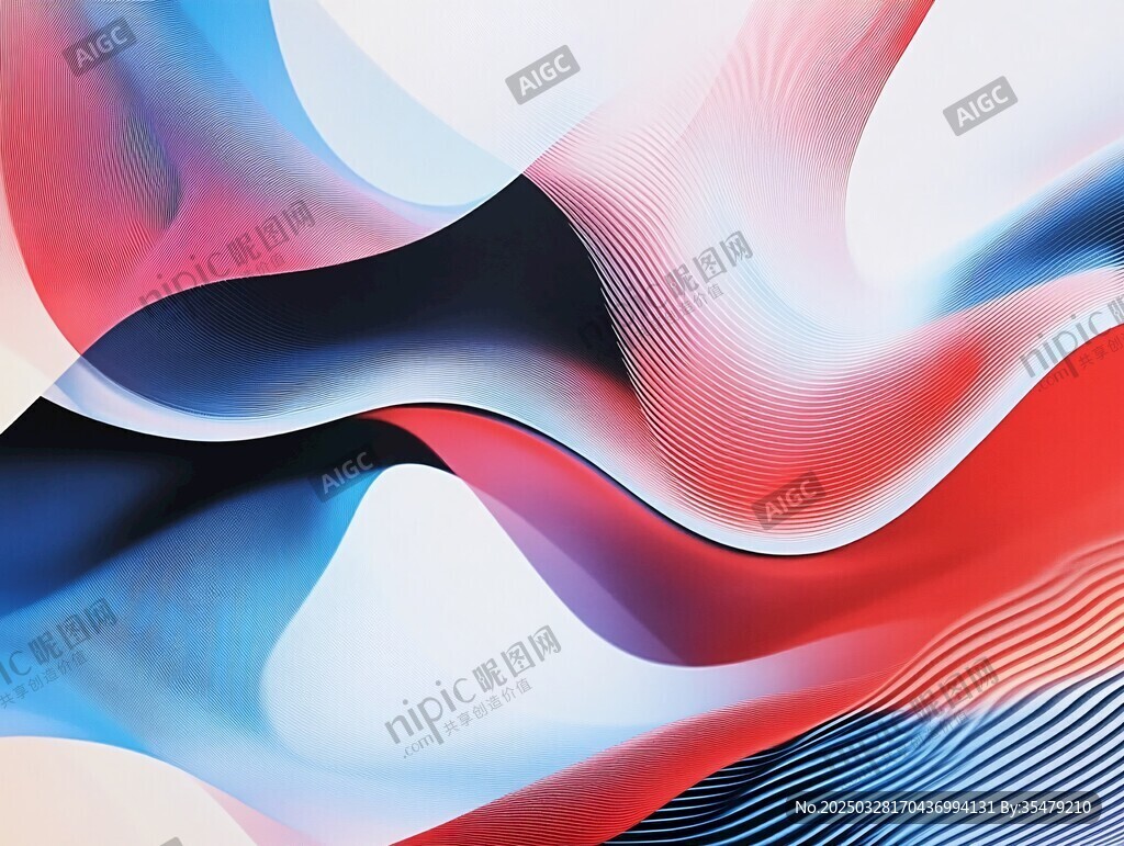 流动炫彩抽象艺术图案