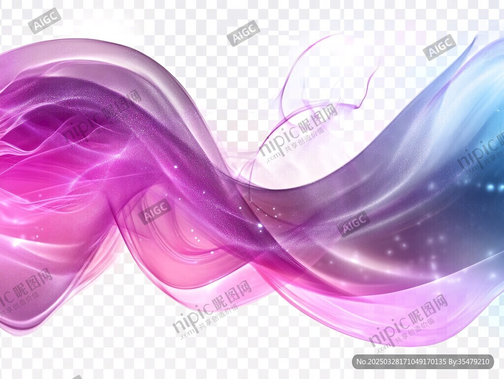 梦幻炫彩流动波浪背景
