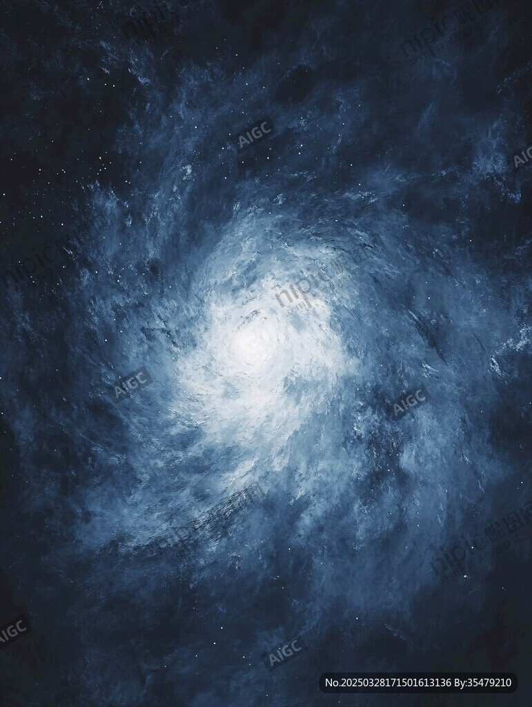 深邃宇宙漩涡星空景象