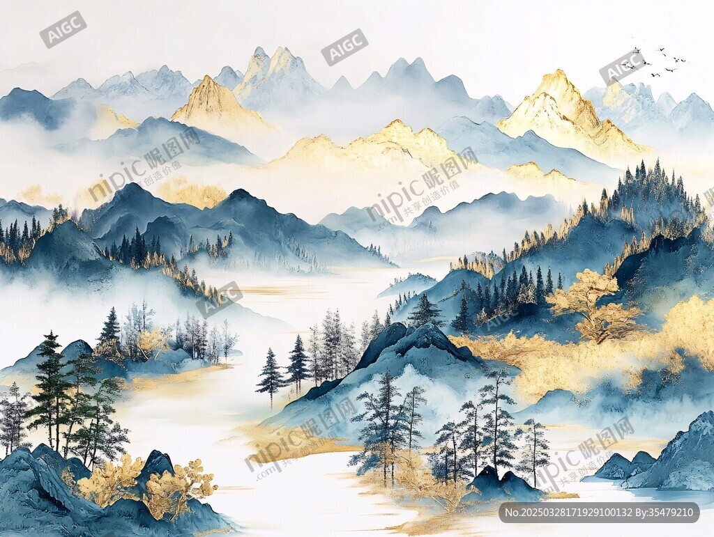 水墨山川间 诗意山水景