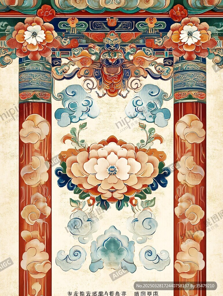 中式古典传统花纹装饰图案