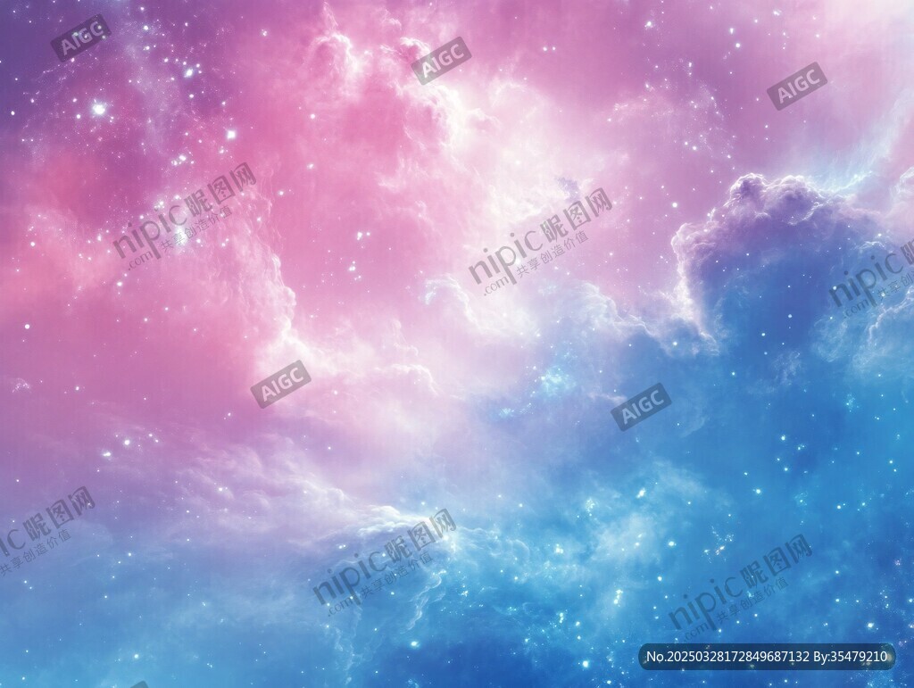 梦幻星空绚丽宇宙图景