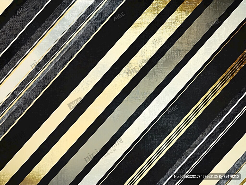 黑金斜纹抽象背景图案