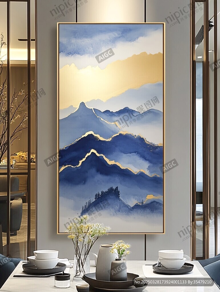 新中式山水挂画 尽显雅致
