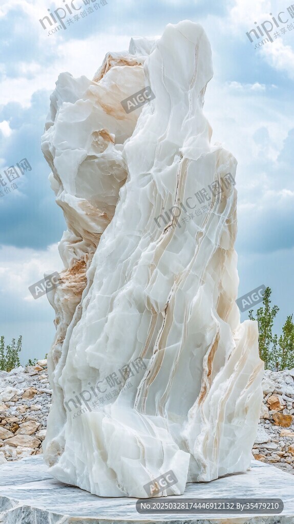 天然汉白玉奇石景观石