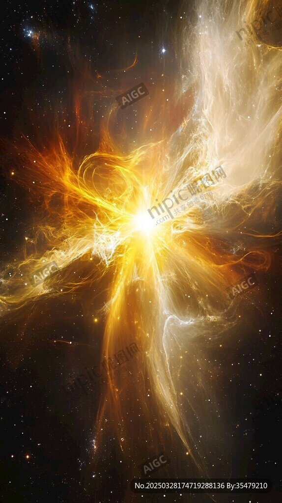宇宙能量爆发绚丽景象