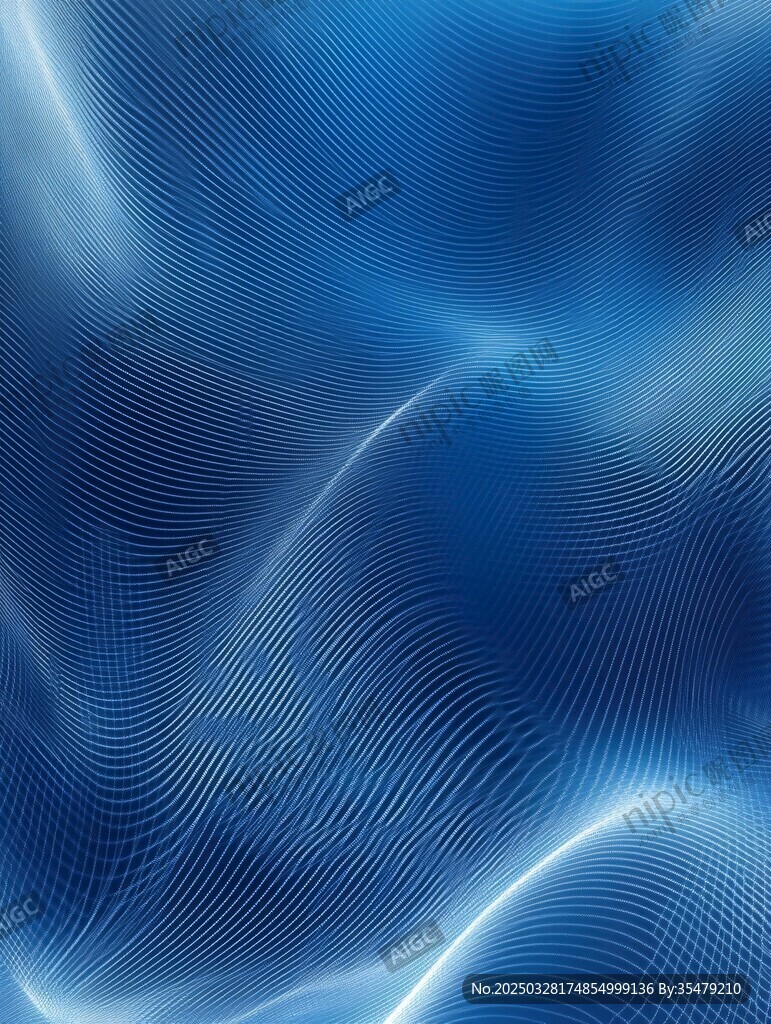 蓝色动感线条抽象背景图