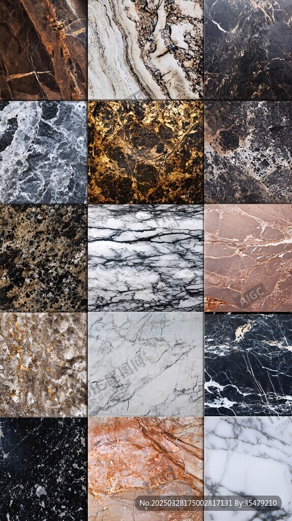多样大理石纹理精美展示