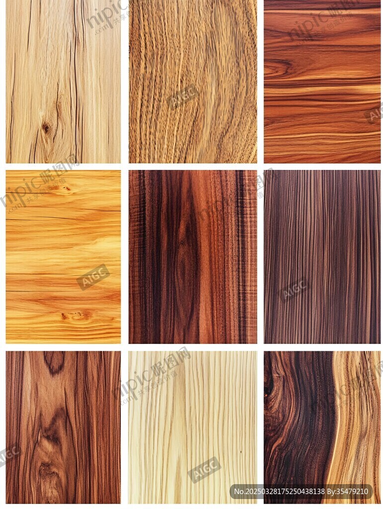 多样木材纹理展示