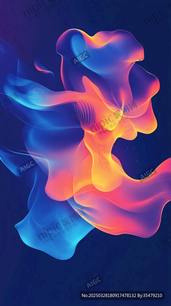 梦幻流体色彩艺术图形