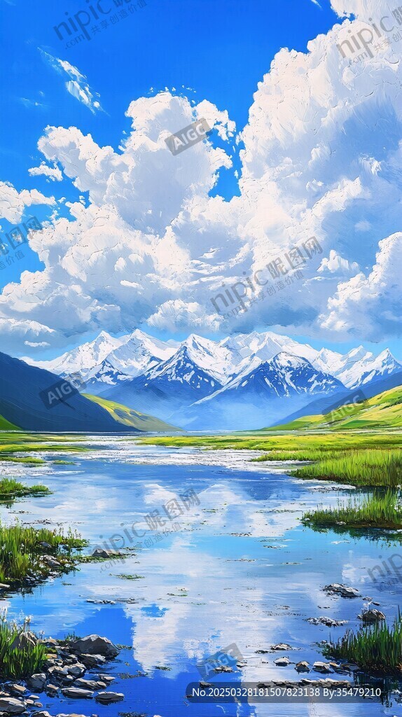 梦幻山水间的静谧风光