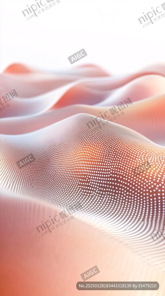 梦幻波浪状抽象纹理图案