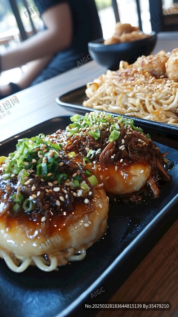 日式风味小吃美食特写
