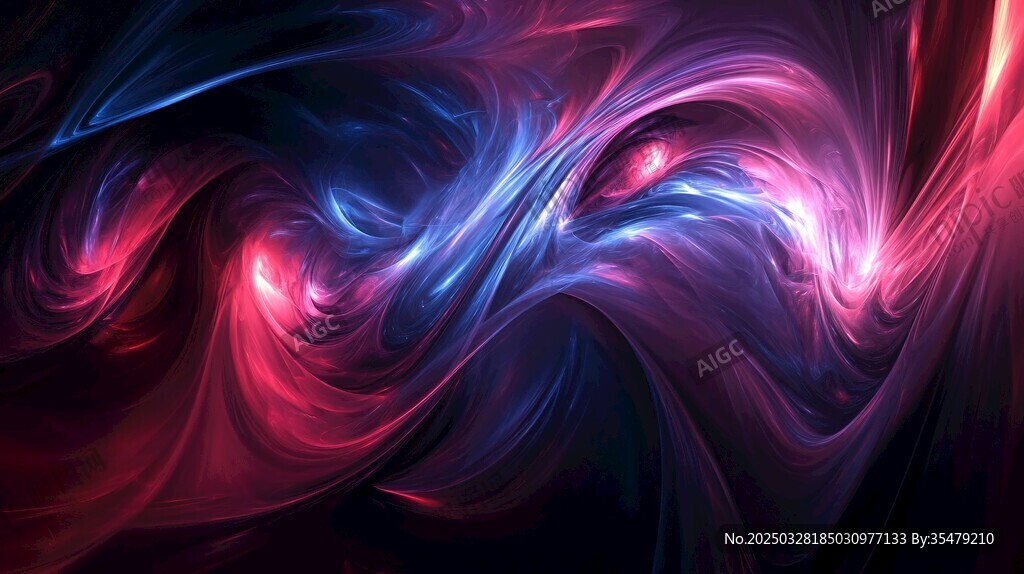 梦幻炫彩流动光影背景