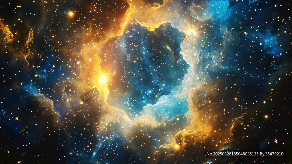 梦幻星云宇宙壮丽景观
