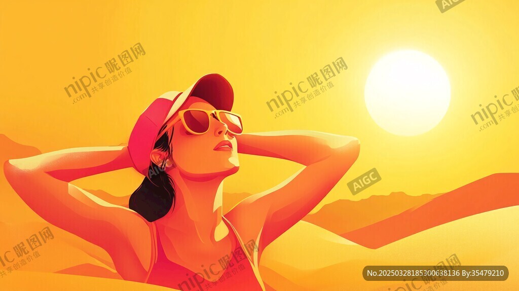 阳光下的惬意夏日时光