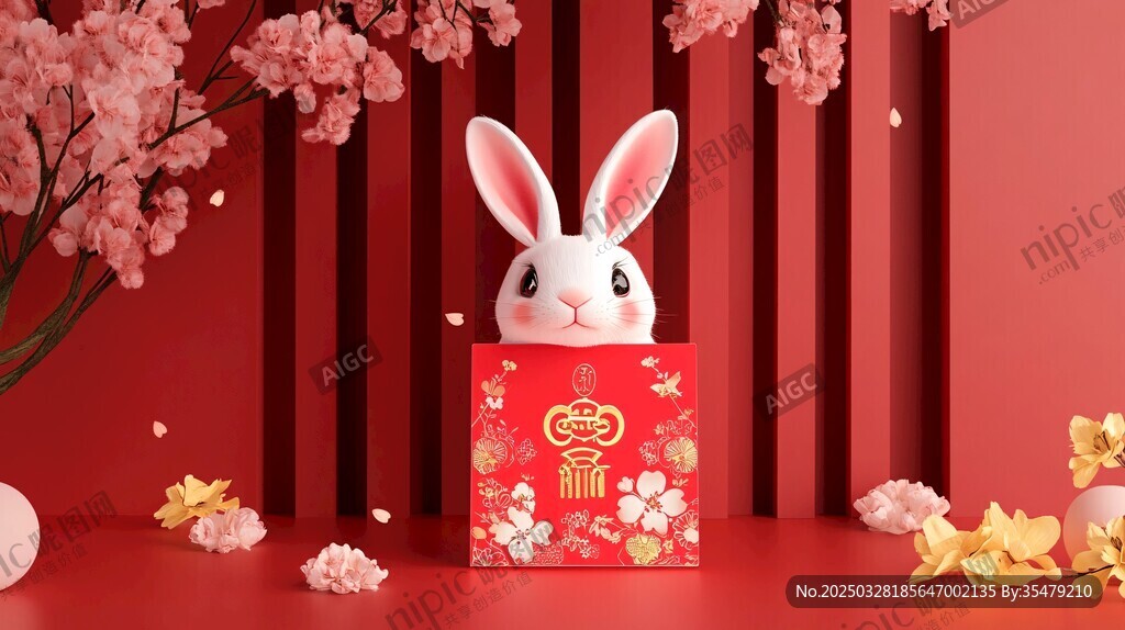 萌兔贺岁 红包添福