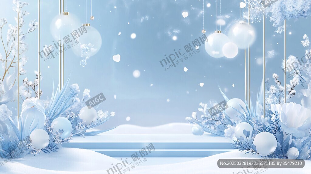 梦幻冰雪场景布置