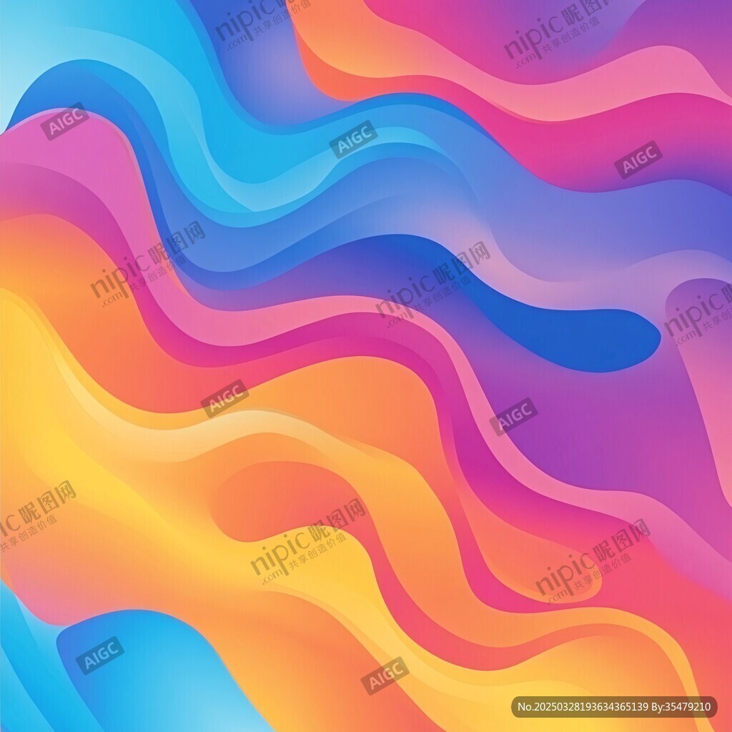 梦幻渐变流体背景图案