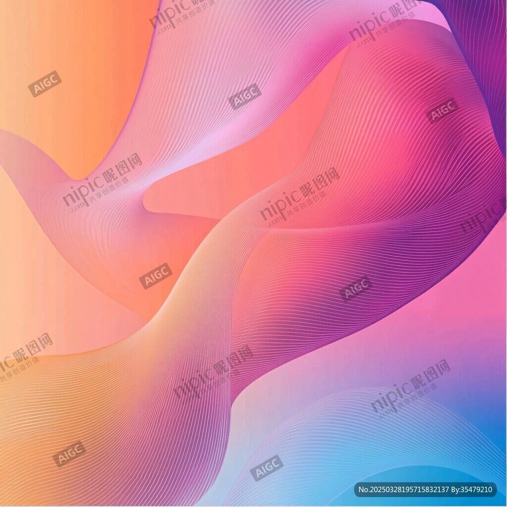 梦幻渐变流体背景图案