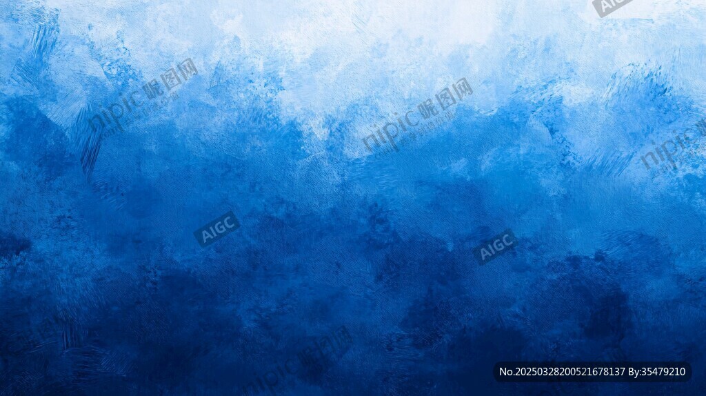 蓝色梦幻渐变水彩背景图