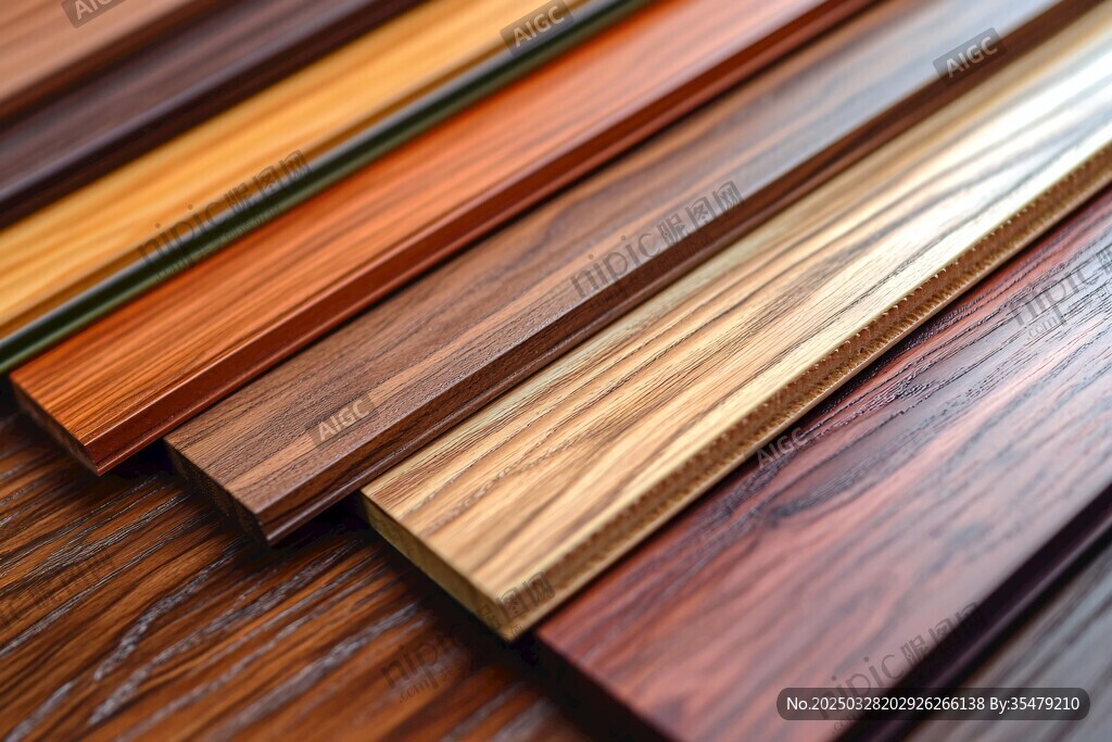 多样实木板材展示