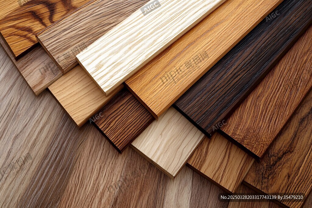 多样实木板材展示