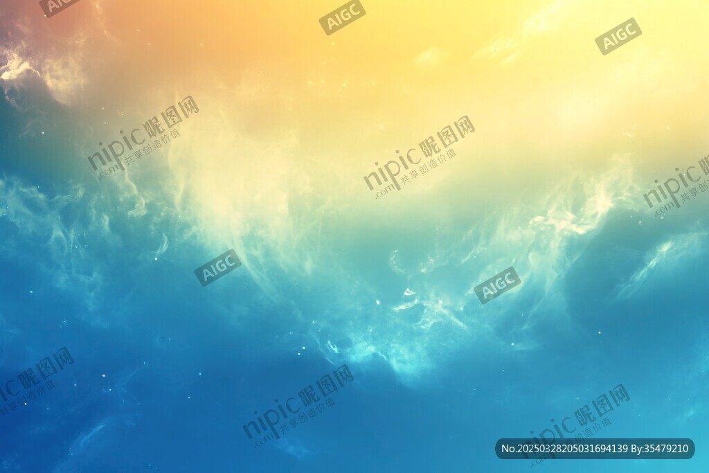 梦幻炫彩的天空背景图