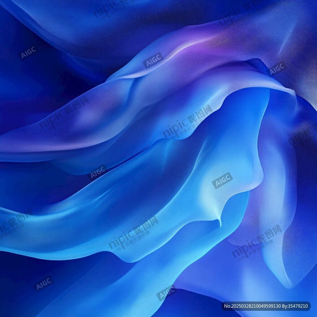 梦幻蓝色流动纹理背景
