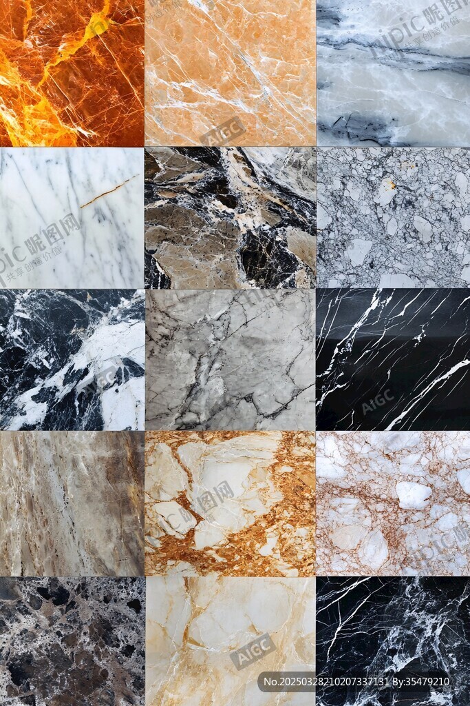 多样大理石纹理精美展示