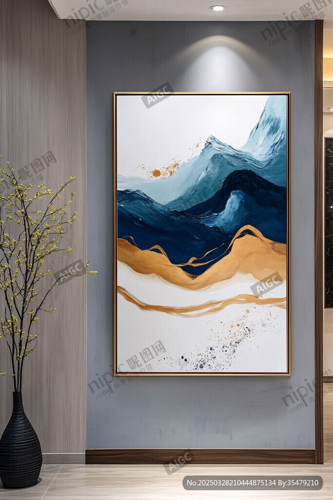 抽象山水装饰画 墙面新亮点