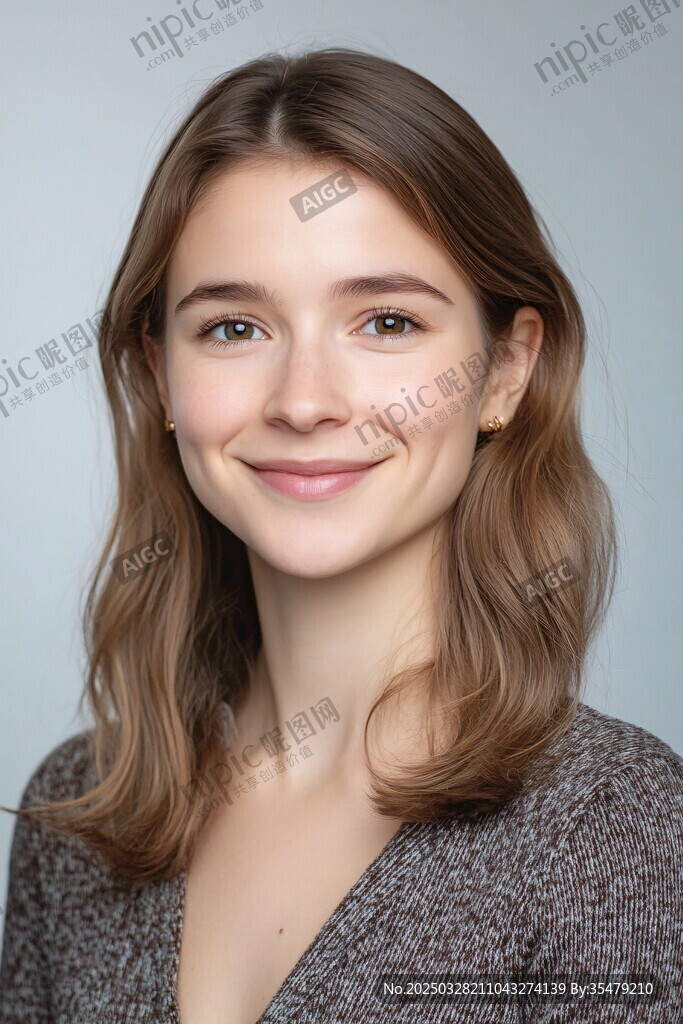 微笑的优雅女士