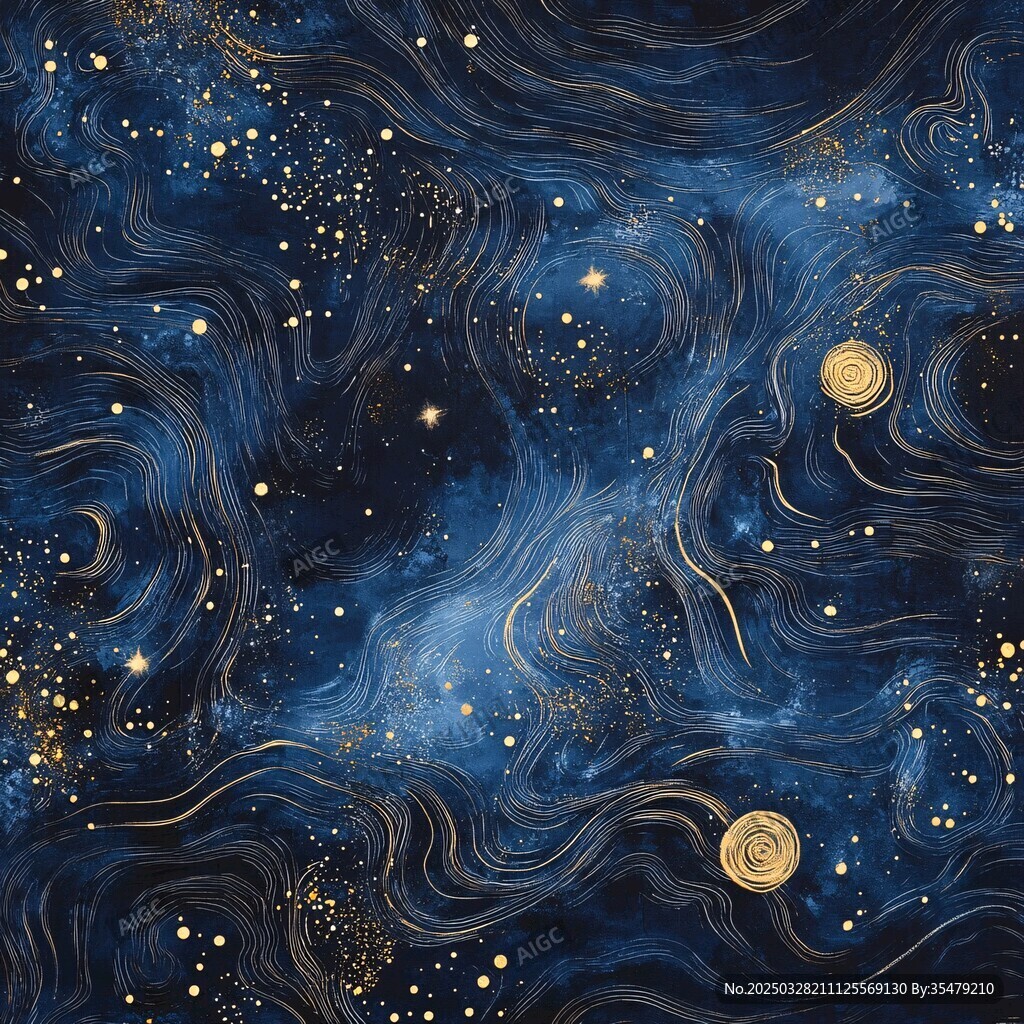 梦幻星空宇宙神秘纹理图