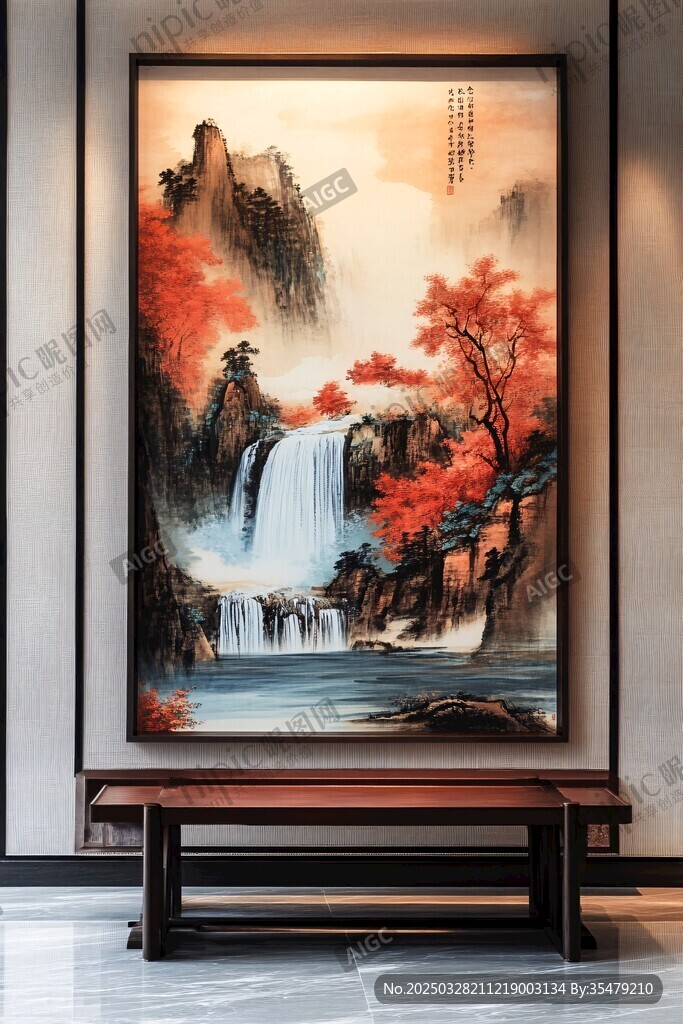 中式山水挂画 尽显典雅韵味