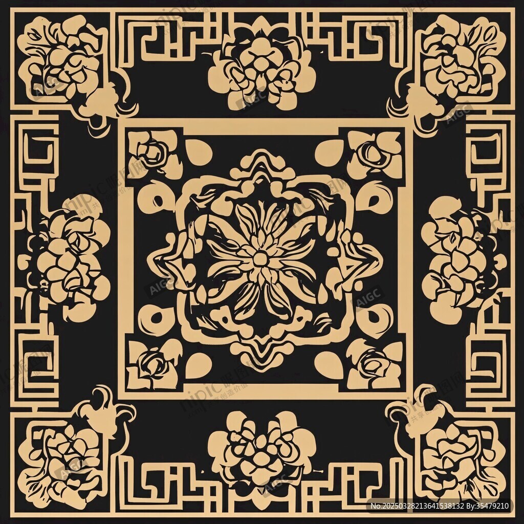 中式传统花纹图案设计