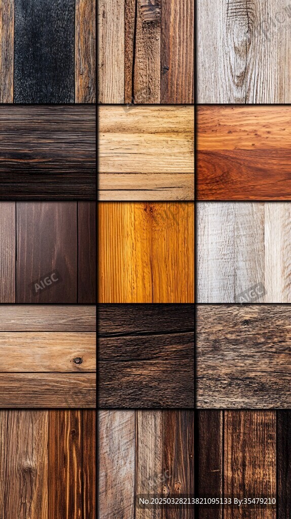 多样木纹材质展示图