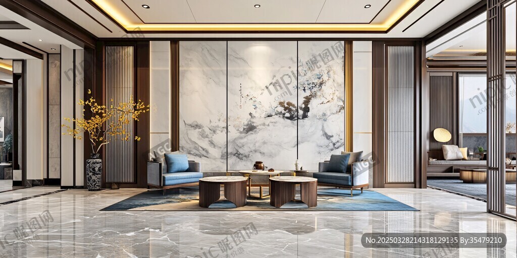 中式典雅客厅空间设计