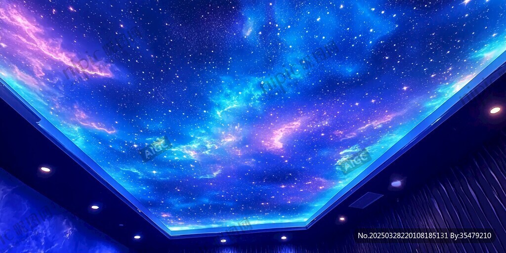 梦幻星空天花板设计