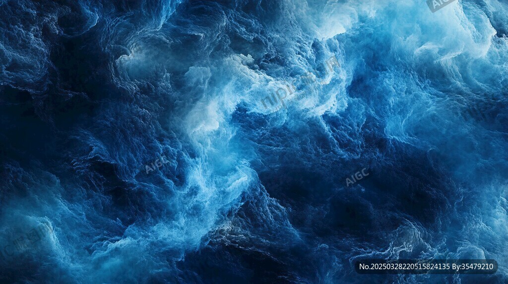 梦幻蓝色云雾纹理背景