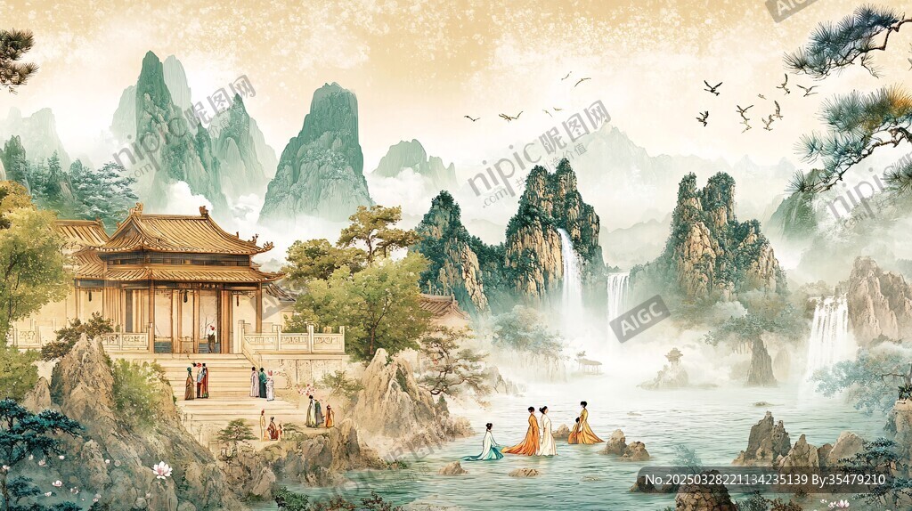 古典山水间的雅致人文景