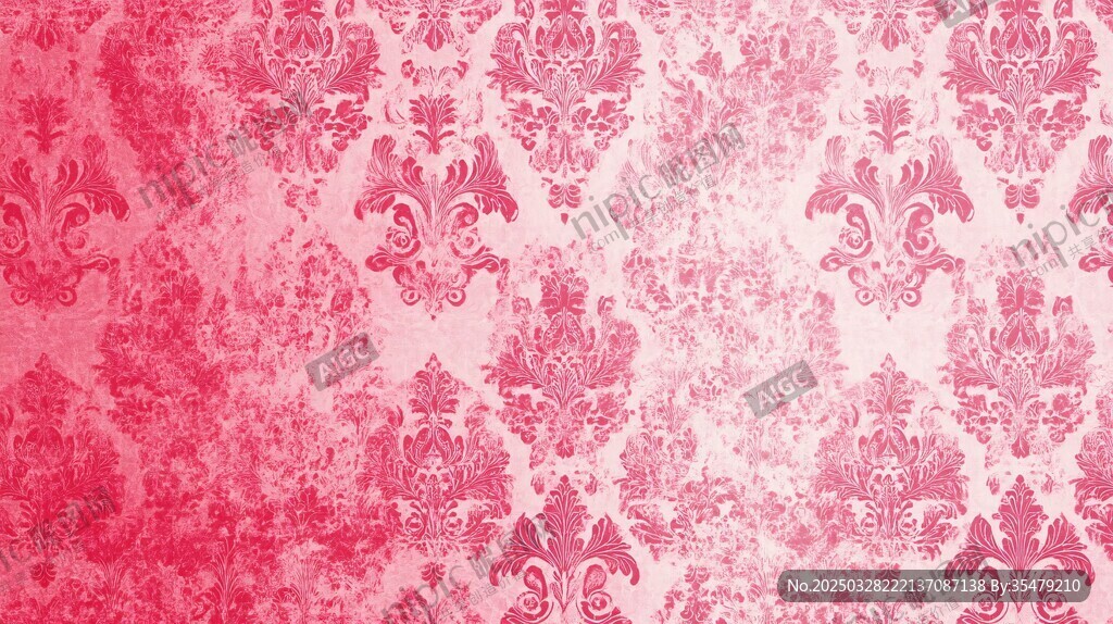 粉色华丽花纹背景图案