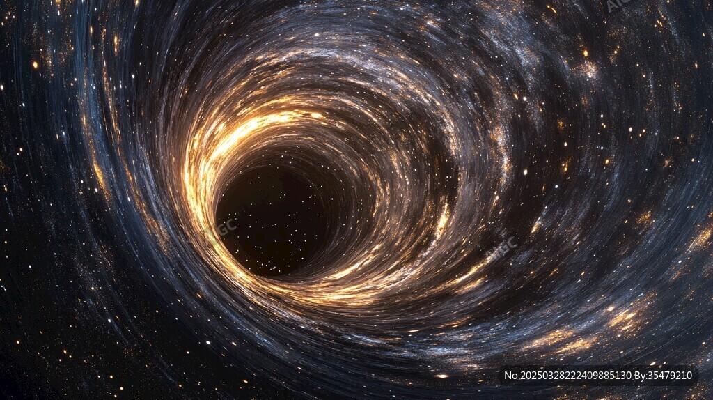 神秘深邃的宇宙黑洞景象