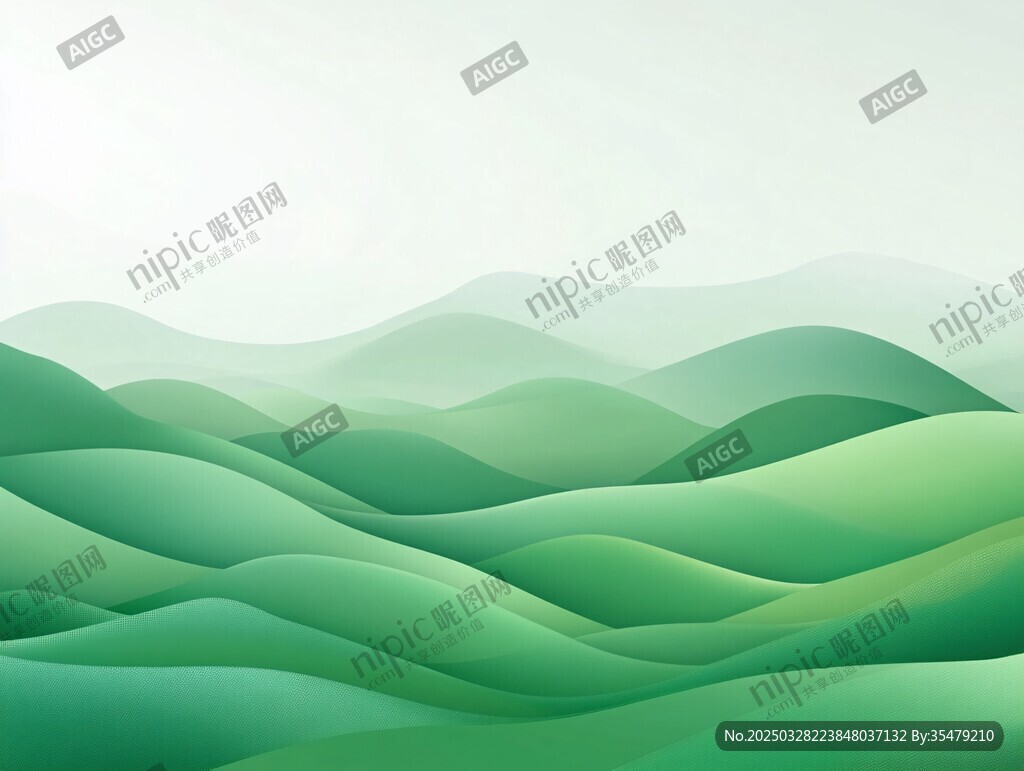 翠绿山峦 清新自然景观