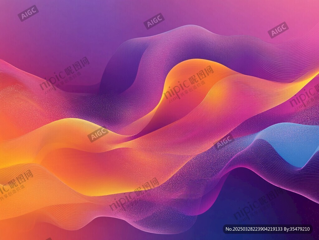 梦幻绚丽流体背景图案