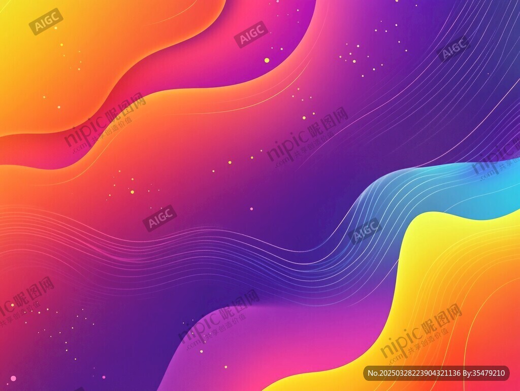 绚丽多彩流体渐变背景图